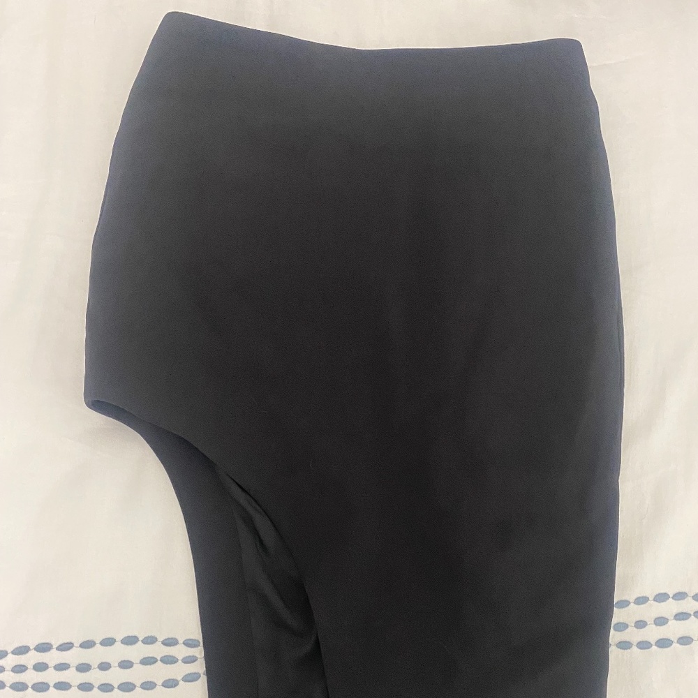 Re:Named | Size Small | Asymmetrical Black Midi Skirt